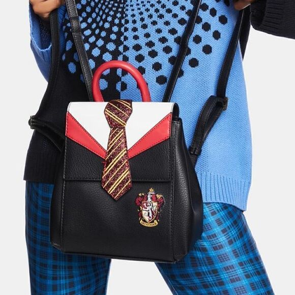 Danielle Nicole Gryffindor Harry Potter Tie Mini Backpack NWT - Picture 2 of 11